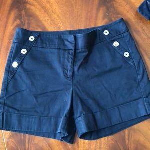 Black Cotton Sailor Short